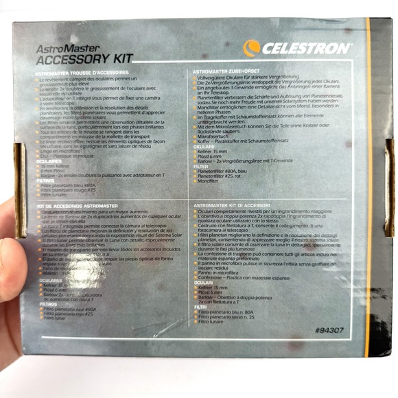 Celestron AstroMaster Accessory Kit 94307 1.25" Eyepiece Filter Set Telescope - Picture 10 of 13